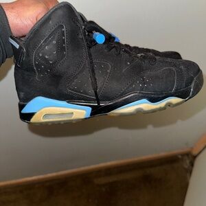 Air Jordan Black and Blue Sneakers